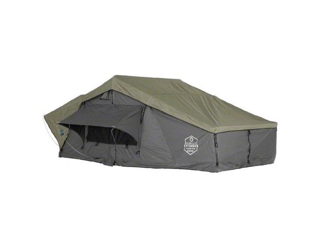 Overland Vehicle Systems Nomadic 2 Extended Roof Top Tent; Gray/Green (Universal; Some Adaptation May Be Required)