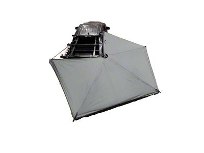Overland Vehicle Systems Nomadic 270 LTE Awning with Bracket Kit; Passenger Side (Universal; Some Adaptation May Be Required)