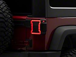 Raxiom LED Tail Lights; Red Housing; Smoked Lens (07-18 Jeep Wrangler JK)