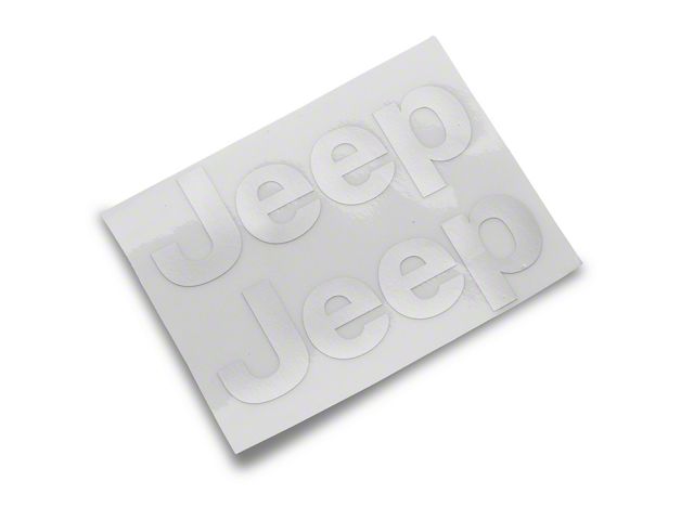 Jeep Licensed by RedRock Side Logo; Silver (20-24 Jeep Gladiator JT)