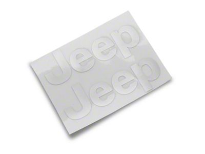 Jeep Licensed by RedRock Side Logo; Silver (20-24 Jeep Gladiator JT)