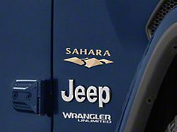 Officially Licensed Jeep Sahara Logo; Light (87-18 Jeep Wrangler YJ, TJ & JK)