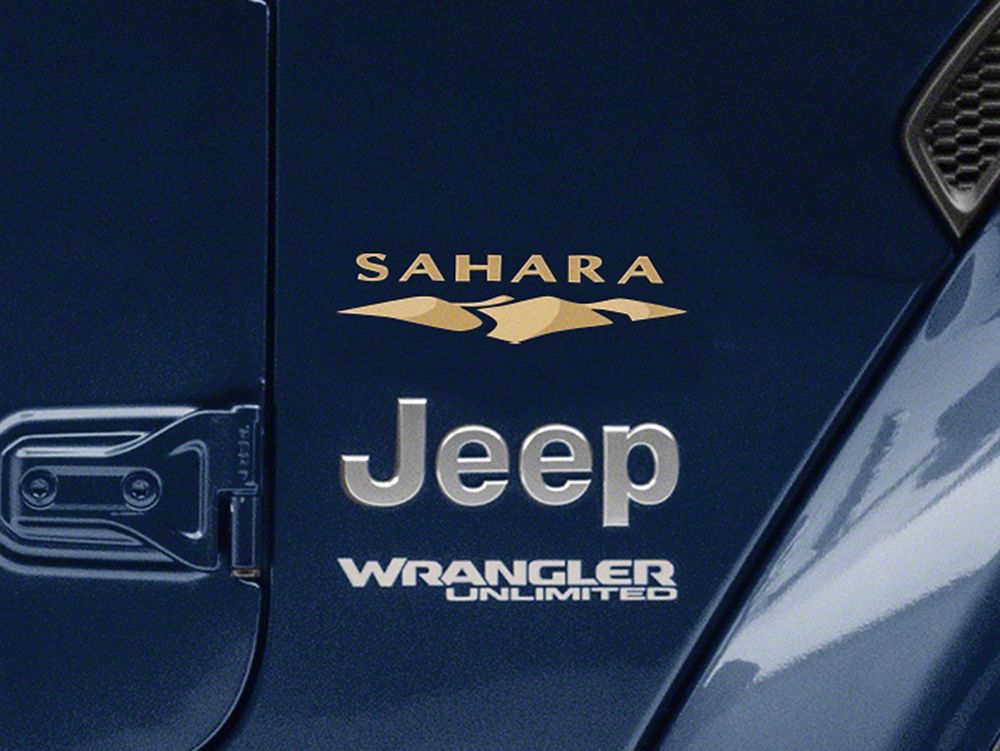 Jeep Licensed by RedRock Sahara Logo; Light (87-18 Jeep Wrangler YJ, TJ &  JK)