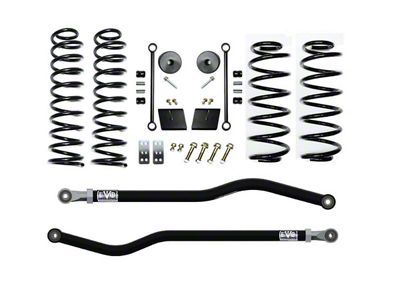 EVO Manufacturing 2.50-Inch Enforcer Stage 1 Suspension Lift Kit with Front and Rear Track Bars (21-24 Jeep Wrangler JL 4xe)