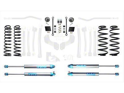 EVO Manufacturing 2.50-Inch Enforcer Stage 1 Suspension Lift Kit with King 2.0 Shocks (21-24 Jeep Wrangler JL 4xe)