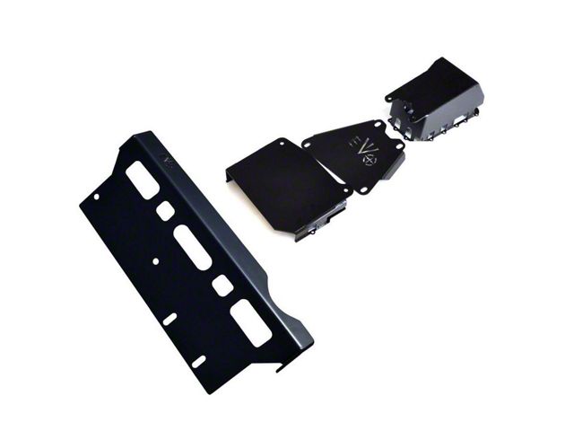 EVO Manufacturing Long Arm Compatible ProTek Skid Plate System (07-11 Jeep Wrangler JK w/ Automatic Transmission)