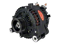 Powermaster Alternator with 6-Groove Pulley; 250 Amp; Black (20-23 3.6L Jeep Gladiator JT)