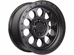 Lock Off-Road 50Cal Matte Black with Matte Black Ring Wheel; 17x9 (20-23 Jeep Gladiator JT)