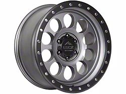 Lock Off-Road 50Cal Matte Grey with Matte Black Ring Wheel; 17x9 (99-04 Jeep Grand Cherokee WJ)