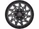 Lock Off-Road Lunatic Matte Grey with Matte Black Ring Wheel; 17x9 (18-24 Jeep Wrangler JL)