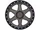 Lock Off-Road Olympus Matte Grey with Matte Black Ring Wheel; 17x9 (07-18 Jeep Wrangler JK)