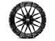 Hardrock Offroad Affliction Gloss Black Milled Wheel; 20x12 (07-18 Jeep Wrangler JK)