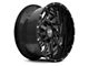 Hardrock Offroad Crusher Gloss Black Milled Wheel; 20x12 (20-24 Jeep Gladiator JT)