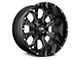 Hardrock Offroad Devastator Gloss Black Milled Wheel; 20x12 (07-18 Jeep Wrangler JK)