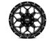 Hardrock Offroad Indestructible Gloss Black Milled Wheel; 20x12 (99-04 Jeep Grand Cherokee WJ)