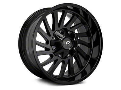Hardrock Offroad Overdrive Gloss Black Wheel; 20x12 (07-18 Jeep Wrangler JK)