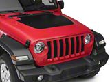 SEC10 Hood Decal; Matte Black (18-26 Jeep Wrangler JL, Excluding Rubicon)