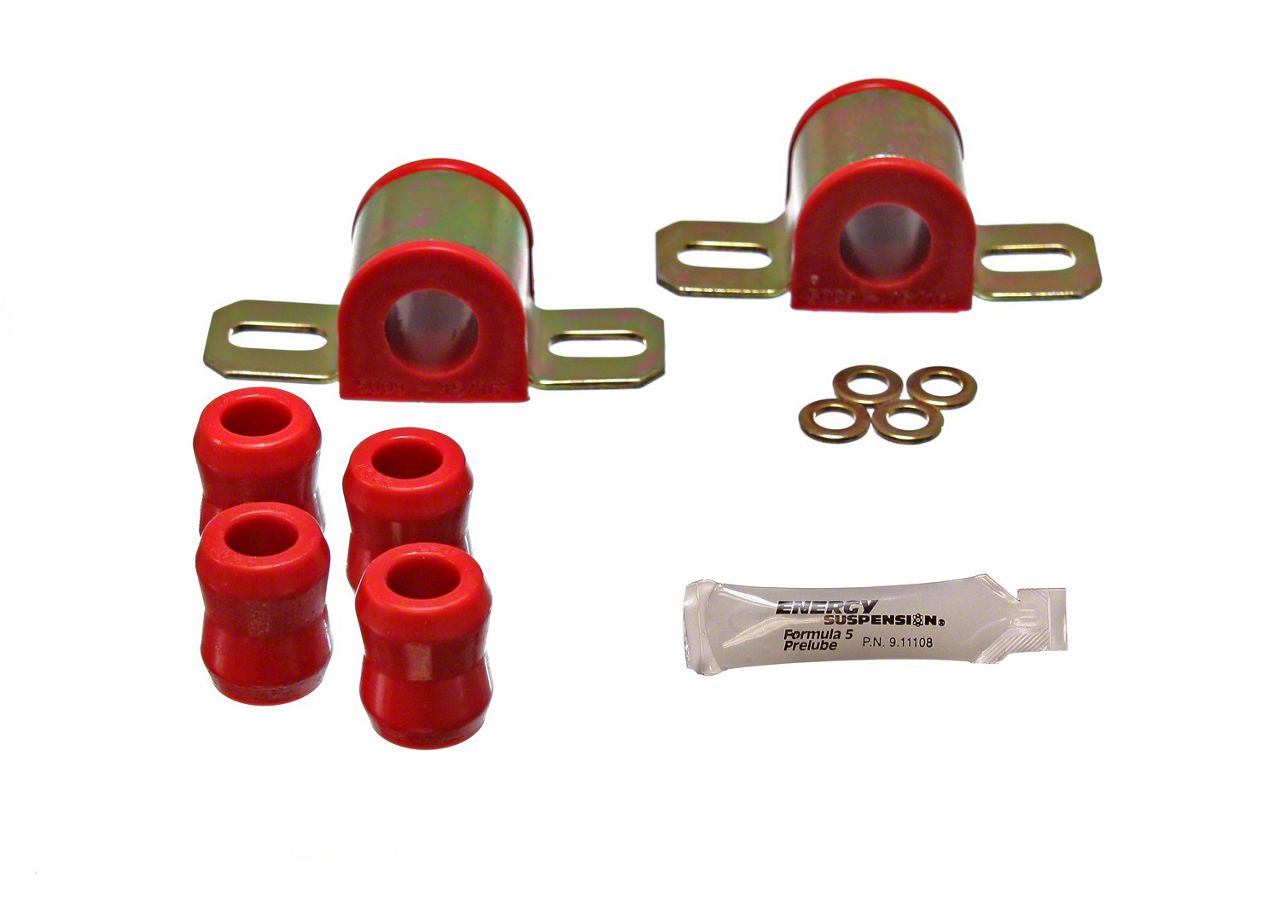 Jeep Wrangler Front Sway Bar Bushings; 15/16Inch; Red (7686 Jeep CJ7