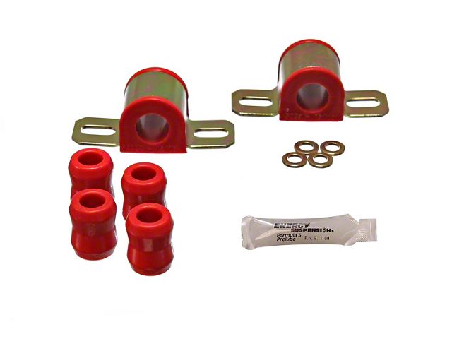 Front Sway Bar Bushings; 15/16-Inch; Red (76-86 Jeep CJ7)