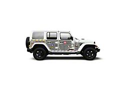4x4 Attitude Action Shield Body Armor; Grey Bomber (18-23 Jeep Wrangler JL 4-Door)
