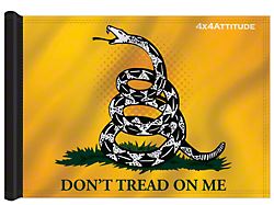 4x4 Attitude Trail Flag with Pole Clips; Don't Tread On Me (Universal; Some Adaptation May Be Required)