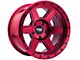 Dirty Life Compound Crimson Candy Red Wheel; 19x10 (18-24 Jeep Wrangler JL)