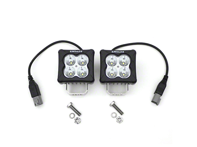 ZRoadz 3-Inch G2 Series Bright White LED Light Pods; Spot Beam (Universal; Some Adaptation May Be Required)