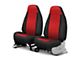 Covercraft Precision Fit Seat Covers Endura Custom Front Row Seat Covers; Red/Black (79-91 Jeep CJ7 & Wrangler YJ)