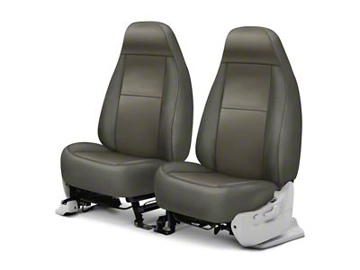 Covercraft Precision Fit Seat Covers Leatherette Custom Front Row Seat Covers; Stone (79-91 Jeep CJ7 & Wrangler YJ)