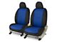 Covercraft Precision Fit Seat Covers Endura Custom Front Row Seat Covers; Blue/Black (18-24 Jeep Wrangler JL 2-Door)