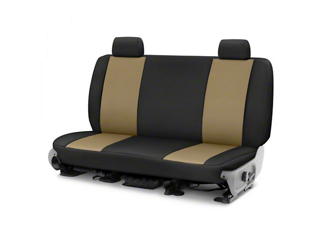 Covercraft Precision Fit Seat Covers Endura Custom Second Row Seat Cover; Tan/Black (03-06 Jeep Wrangler TJ)