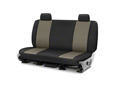Covercraft Precision Fit Seat Covers Endura Custom Second Row Seat Cover; Charcoal/Black (79-91 Jeep CJ7 & Wrangler YJ)