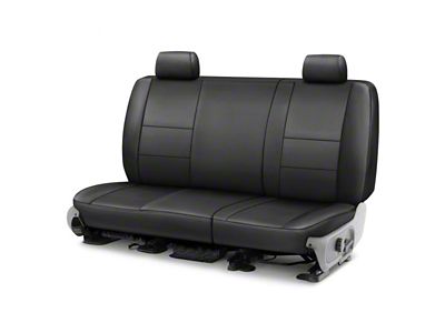 Covercraft Precision Fit Seat Covers Leatherette Custom Second Row Seat Cover; Black (2007 Jeep Wrangler JK 4-Door)
