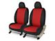 Covercraft Precision Fit Seat Covers Endura Custom Front Row Seat Covers; Red/Black (20-24 Jeep Gladiator JT, Excluding Mojave)