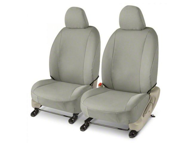 Covercraft Precision Fit Seat Covers Endura Custom Front Row Seat Covers; Silver (20-24 Jeep Gladiator JT, Excluding Mojave)