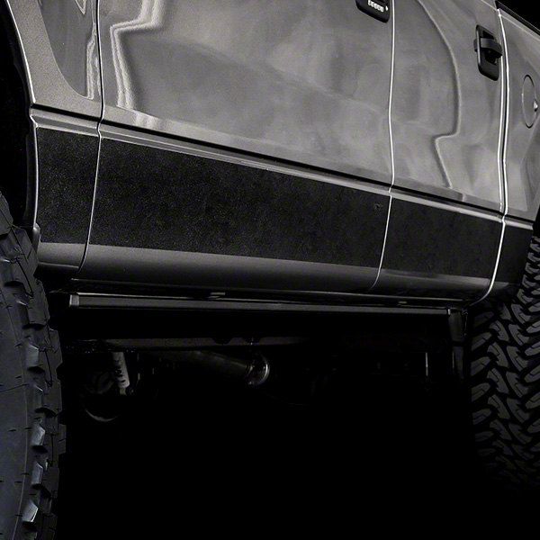 Jeep Wrangler Rocker Armor Kit; Black (0718 Jeep Wrangler JK 2Door