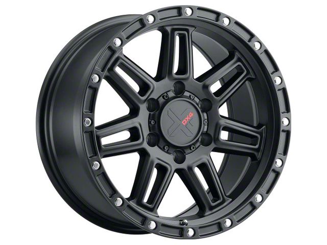 DX4 Wheels Rebel Flat Black 5-Lug Wheel; 15x8; -19mm Offset (05-15 Tacoma)