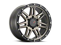 DX4 Wheels Rebel Matte Bronze with Black Ring Wheel; 15x8 (97-06 Jeep Wrangler TJ)