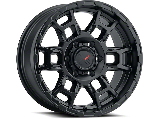 DX4 Wheels Beast Flat Black Wheel; 17x8.5 (07-18 Jeep Wrangler JK)