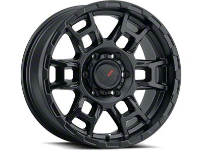 DX4 Wheels Beast Flat Black Wheel; 17x8.5 (20-23 Jeep Gladiator JT)
