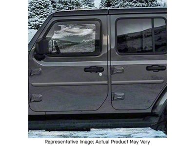 Painted Body Side Molding; Bright White (18-23 Jeep Wrangler JL 4-Door)