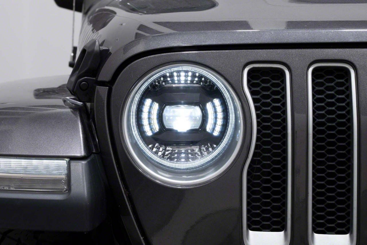 Diode Dynamics Jeep Wrangler Elite Max LED NonSealed Headlights; Black
