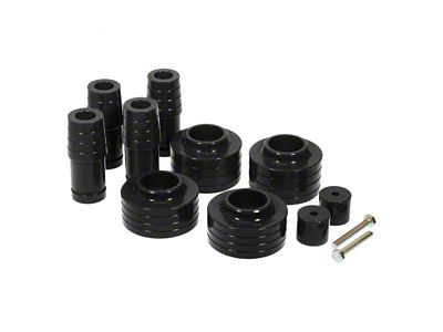 1-1/2-Inch Lift Isolator Kit with Extended Bump Stops; Black (97-06 Jeep Wrangler TJ)