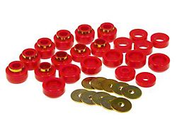 Bushing Kit; 22-Piece; Red (87-95 Jeep Wrangler YJ)