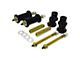 Front or Rear Upper and Lower Shackle Bushing Kit; Black (87-95 Jeep Wrangler YJ)