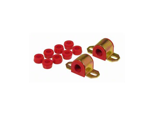 Front Sway Bar and End Link Bushing Kit; 15/16-Inch Bar; Red (76-86 Jeep CJ7)