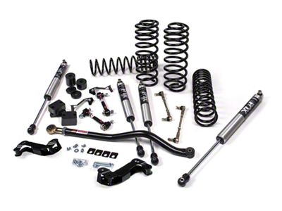 JKS Manufacturing 3.50-Inch J-Kontrol Standard Rate Coil Suspension Lift Kit with FOX 2.5 IFP Performance Series Shocks (18-24 Jeep Wrangler JL 4-Door, Excluding 4xe & Rubicon 392)