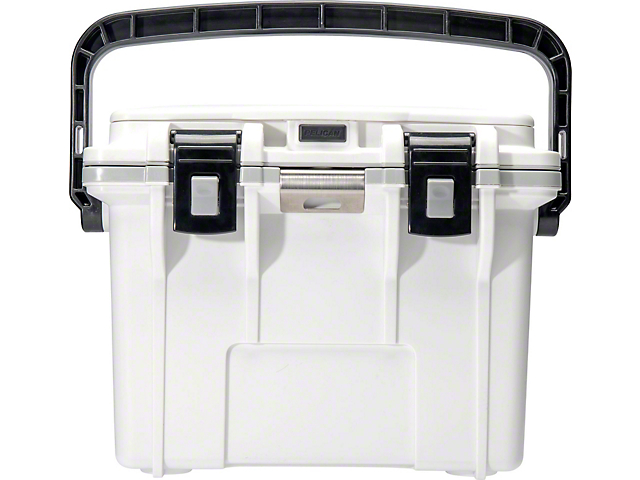 Personal Cooler; 14-Quart; White/Gray