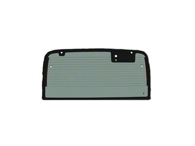 Hard Top Back Glass with Defrost; Gray Tint (97-02 Jeep Wrangler TJ)