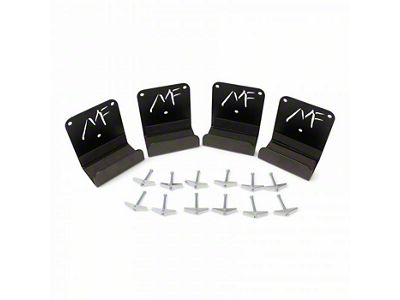 MotoFab Door Hangers; Set of 4 (76-24 Jeep CJ7, Wrangler YJ, TJ, JK & JL)